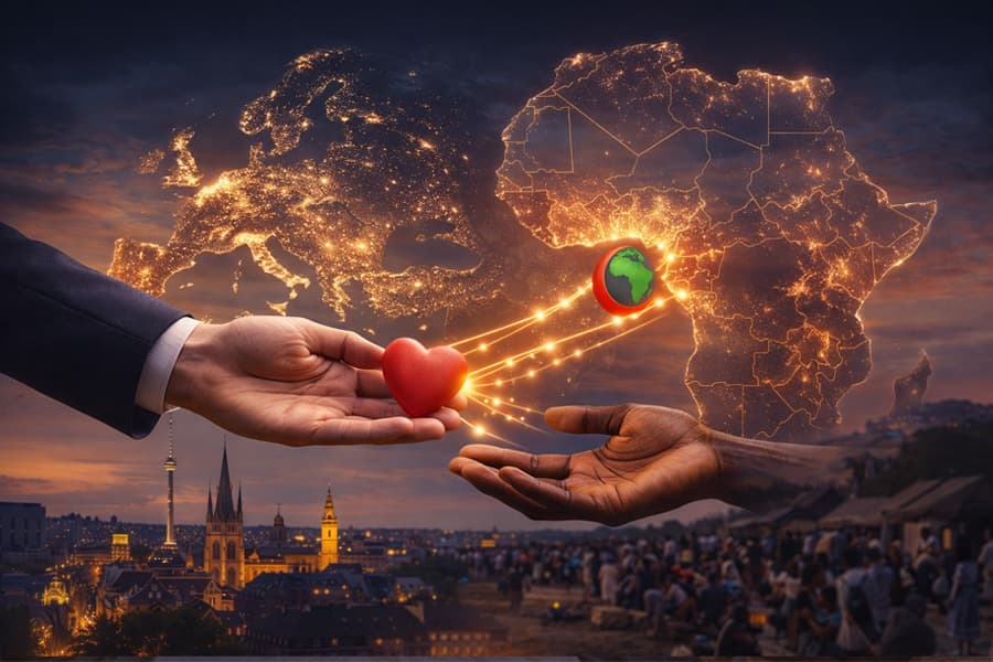 Eine Brücke der Solidarität von Europa nach Afrika